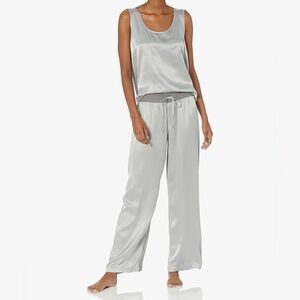 PJ Harlow Silk Gray pajama Lounge set